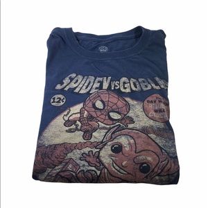 Funko Marvel Spidey vs Goblin Mens large T-shirt